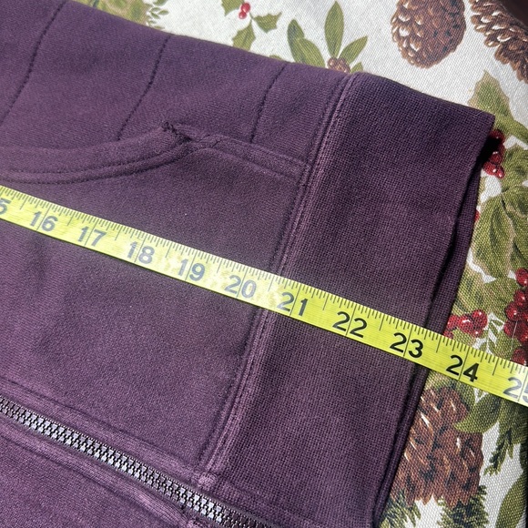 The North Face sherpa lined zip up hoodie Purple size small petite - Picture 11 of 13